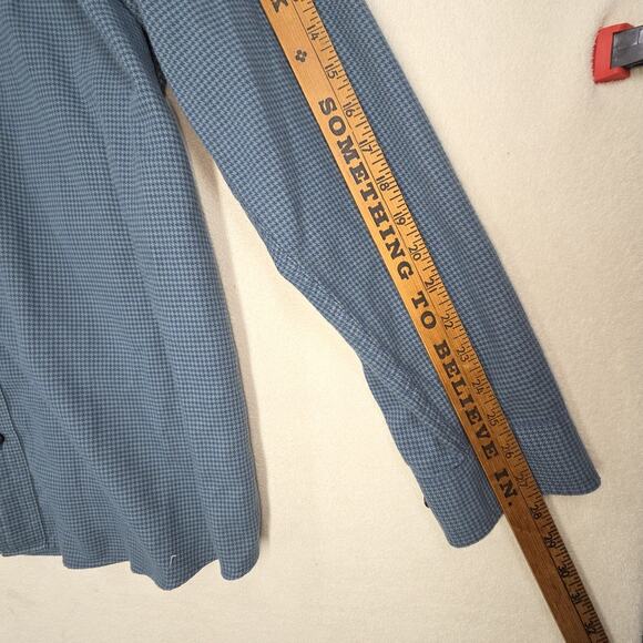 Vintage LL Bean Shirt XL Tall Blue Mens Long Sleeve Plaid Flannel USA Barn Chore - Picture 4 of 10